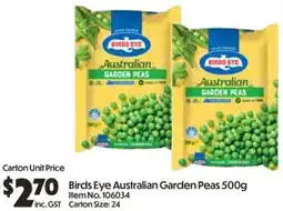Campbells Wholesale Birds Eye Australian Garden Peas offer