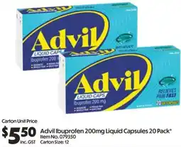 Campbells Wholesale Advil Ibuprofen offer