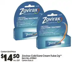 Campbells Wholesale Zovirax Cold Sore Cream Tube offer