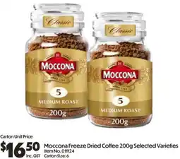 Campbells Wholesale Moccona Freeze Dried Coffee offer
