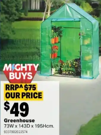 Mitre 10 Greenhouse offer