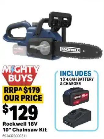 Rockwell 18V 10" Chainsaw Kit