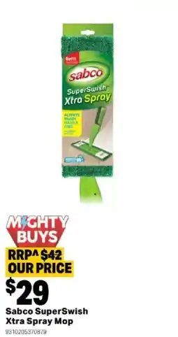 Mitre 10 Sabco SuperSwish Xtra Spray Mop offer