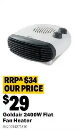 Mitre 10 Goldair 2400W Flat Fan Heater offer