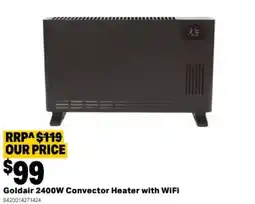 Mitre 10 Goldair 2400W Convector Heater with WiFi offer