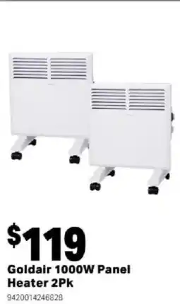 Mitre 10 Goldair 1000W Panel Heater 2Pk offer