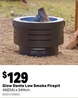 Mitre 10 Glow Dante Low Smoke Firepit offer