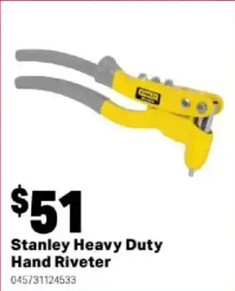 Mitre 10 Stanley Heavy Duty Hand Riveter offer