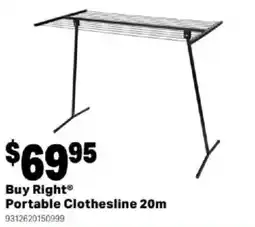 Mitre 10 Portable Clothesline 20m offer