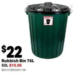 Mitre 10 Rubbish Bin offer