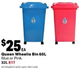 Mitre 10 Queen Wheelie Bin offer