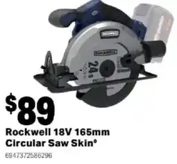 Mitre 10 Rockwell 18V 165mm Circular Saw Skin offer