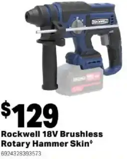 Mitre 10 Rockwell 18V Brushless Rotary Hammer Skin offer