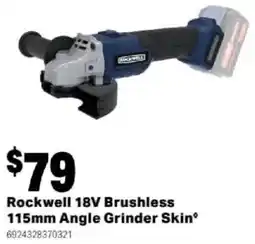 Mitre 10 Rockwell 18V Brushless Angle Grinder Skin offer