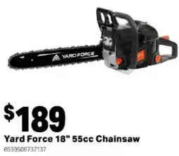 Mitre 10 Yard Force 18" 55cc Chainsaw offer