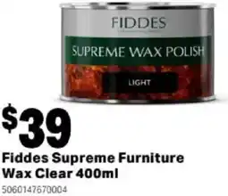 Mitre 10 Fiddes Supreme Furniture Wax Clear offer