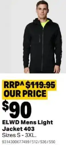 Mitre 10 ELWD Mens Light Jacket 403 offer