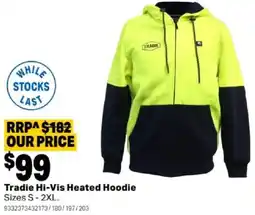 Mitre 10 Tradie Hi-Vis Heated Hoodie offer