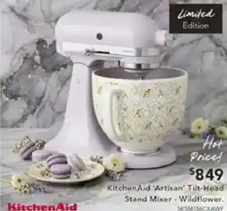 Harvey Norman KitchenAid Artisan' Tilt-Head Stand Mixer offer