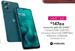 Harvey Norman motorola g06 4G offer