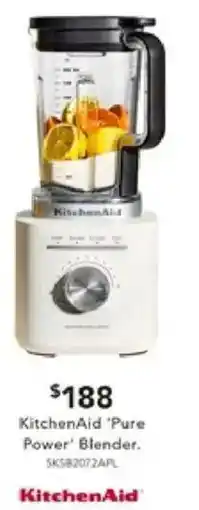Harvey Norman KitchenAid 'Pure Power' Blender offer