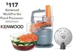 Harvey Norman Kenwood 'MultiPro Go' Food Processor offer