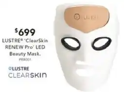 Harvey Norman LUSTRE® ClearSkin RENEW Pro LED Beauty Mask offer