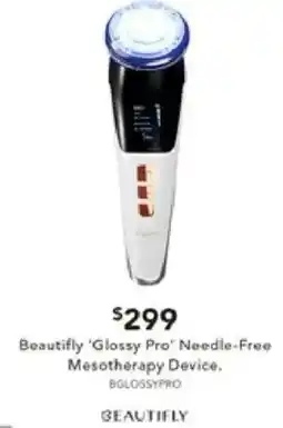 Harvey Norman Beautifly 'Glossy Pro Needle-Free Mesotherapy Device offer