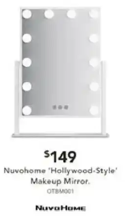 Harvey Norman Nuvohome 'Hollywood-Style' Makeup Mirror offer