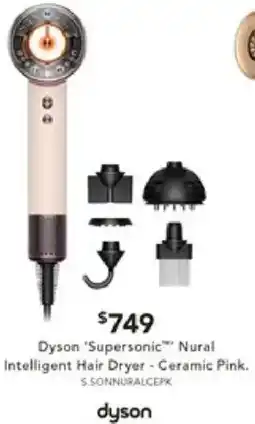 Harvey Norman Dyson 'Supersonic™** Nural Intelligent Hair Dryer offer