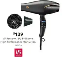 Harvey Norman VS Sassoon '5Q Brilliance High Performance Hair Dryer offer