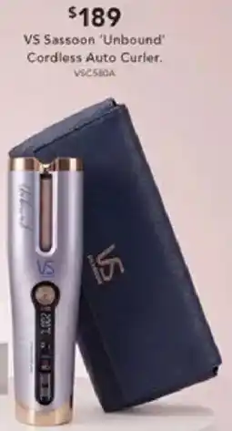 Harvey Norman VS Sassoon 'Unbound" Cordless Auto Curler offer