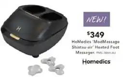 Harvey Norman HoMedics 'ModMassage Shiatsu-air Heated Foot Massager offer