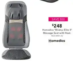 Harvey Norman Homedics 'Shiatsu Elite II' Massage Seat with Heat offer