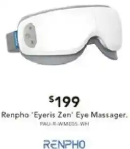 Harvey Norman Renpho 'Eyeris Zen' Eye Massager offer