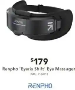 Harvey Norman Renpho 'Eyeris Shift' Eye Massager offer