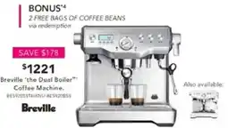 Harvey Norman Breville 'the Dual Boiler™ Coffee Machine offer