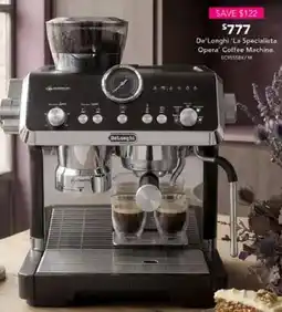 Harvey Norman De'Longhi 'La Specialista Opera' Coffee Machine offer