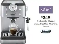 Harvey Norman De'Longhi Classic Manual Coffee Machine offer