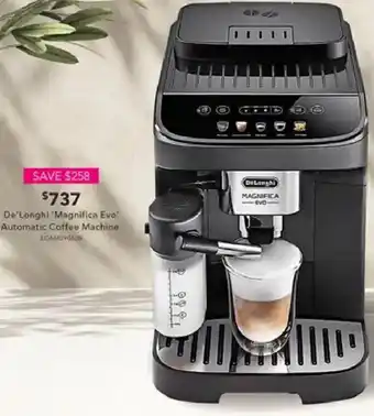 Harvey Norman De'Longhi 'Magnifica Evo Automatic Coffee Machine offer
