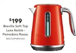Harvey Norman Breville Soft Top Luxe Kettle offer