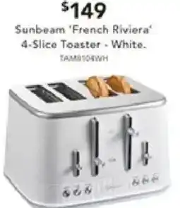 Harvey Norman Sunbeam 'French Riviera' 4-Slice Toaster offer