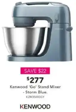 Harvey Norman Kenwood 'Go' Stand Mixer offer