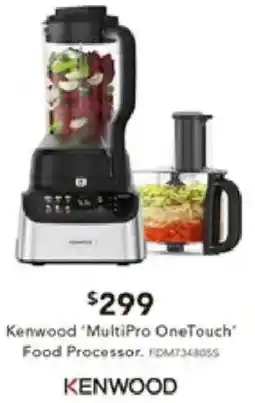 Harvey Norman Kenwood 'MultiPro OneTouch' Food Processor offer