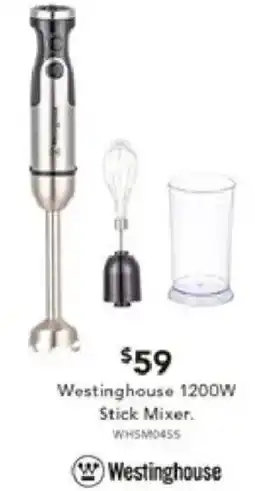Harvey Norman Westinghouse 1200W Stick Mixer offer
