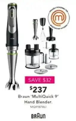 Harvey Norman Braun 'MultiQuick 9" Hand Blender offer