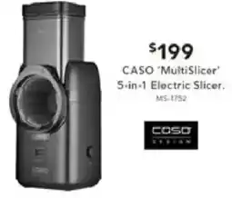 Harvey Norman CASO 'MultiSlicer' 5-in-1 Electric Slicer offer