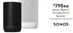 Harvey Norman Sonos 'Move 2' Portable Smart Speaker offer