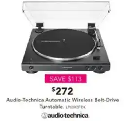 Harvey Norman Audio-Technica Automatic Wireless Belt-Drive Turntable offer