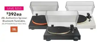 Harvey Norman JBL Authentics Spinner Bluetooth Turntable offer